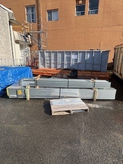 roof parapet materials delivered